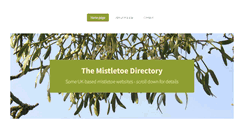 Desktop Screenshot of mistletoe.org.uk